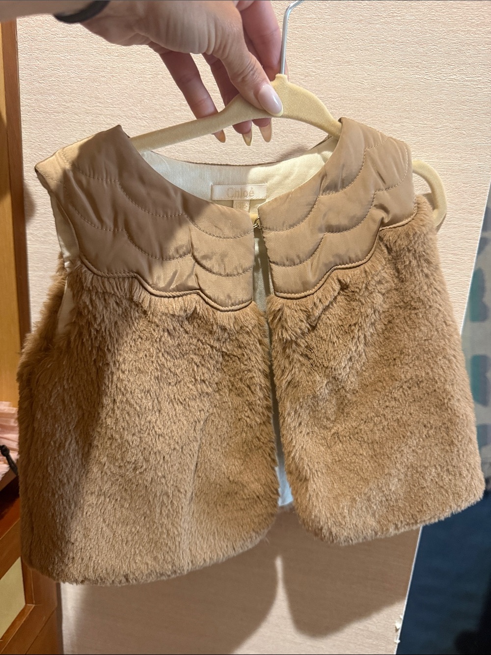 Chloe girls faux fur vest 18 months